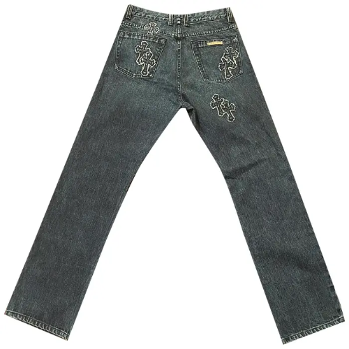 Chrome Hearts Cross Patch Jeans ‘Indigo’