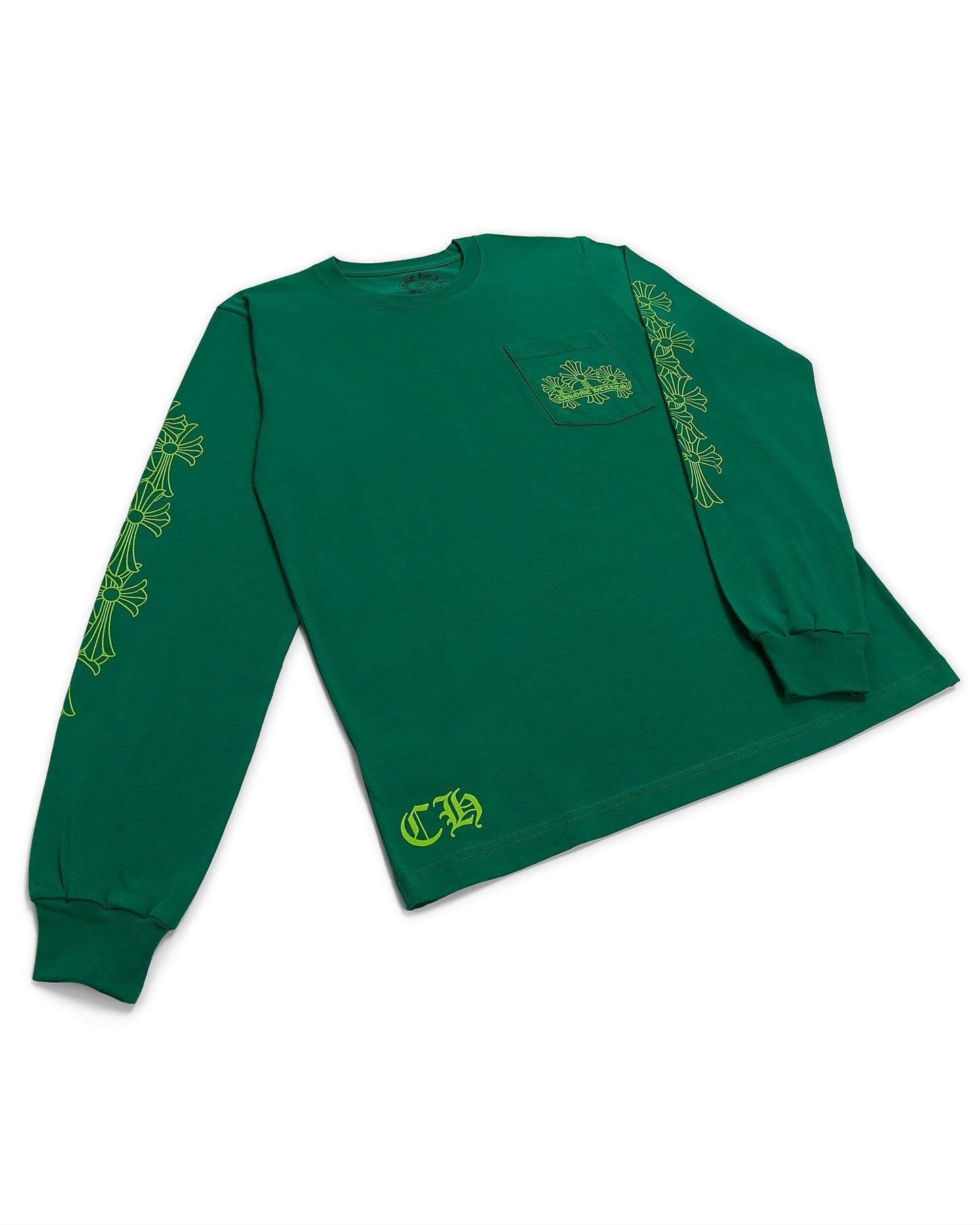 Chrome Hearts Cemetery Cross Long Sleeve T-Shirt