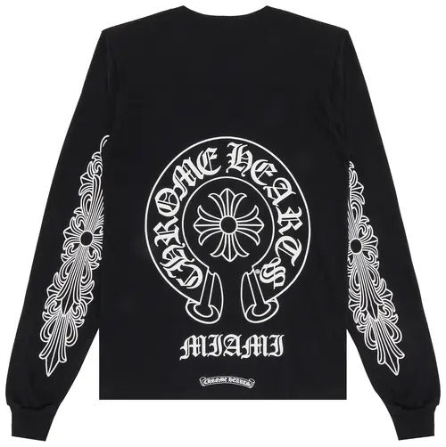 Chrome Hearts Miami Exclusive Long-Sleeve T-Shirt - Black