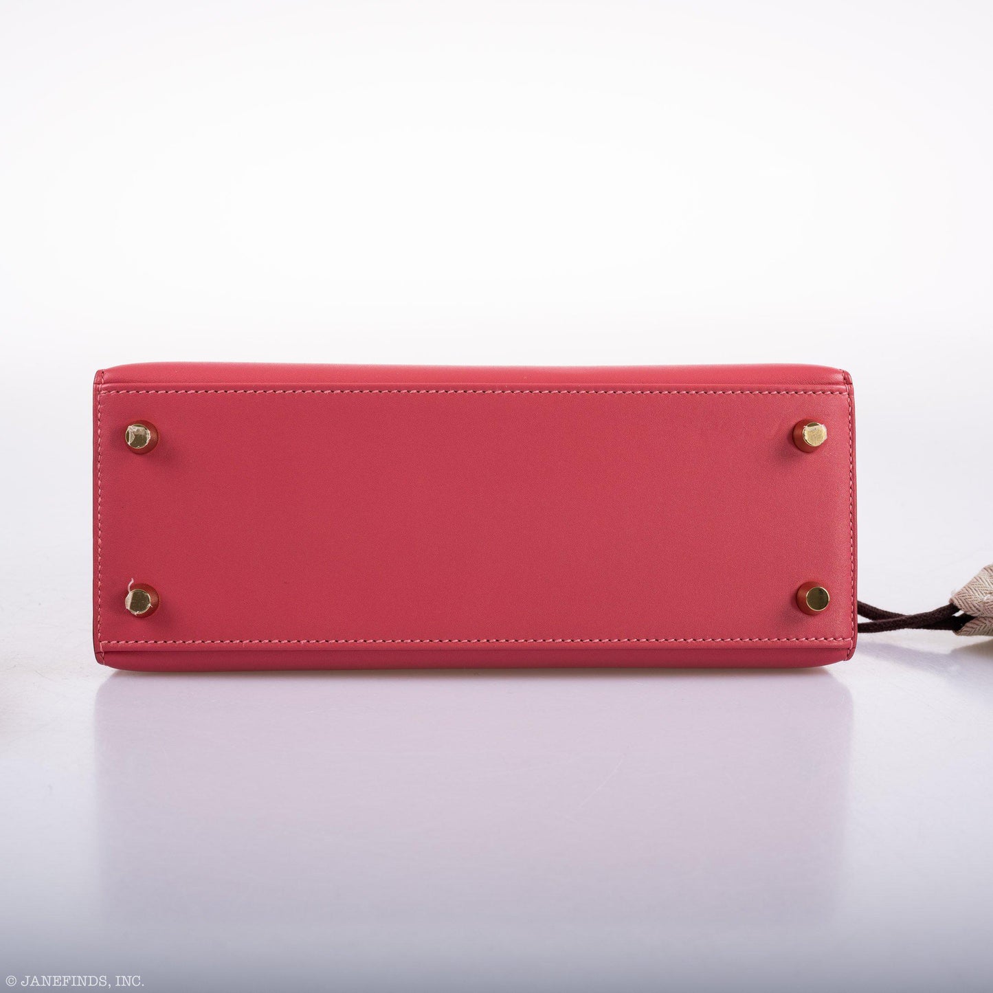 Hermes Kelly 25 Sellier Rose Lipstick Tadelakt