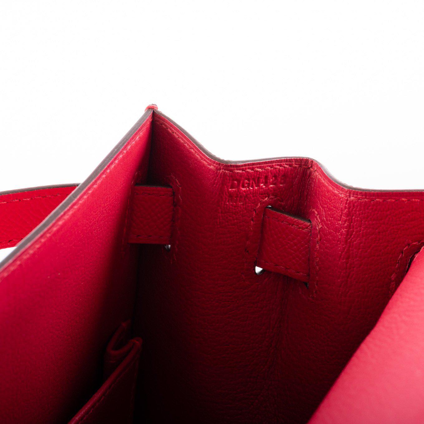 Hermes Kelly 28 Sellier Rose Extreme Epsom