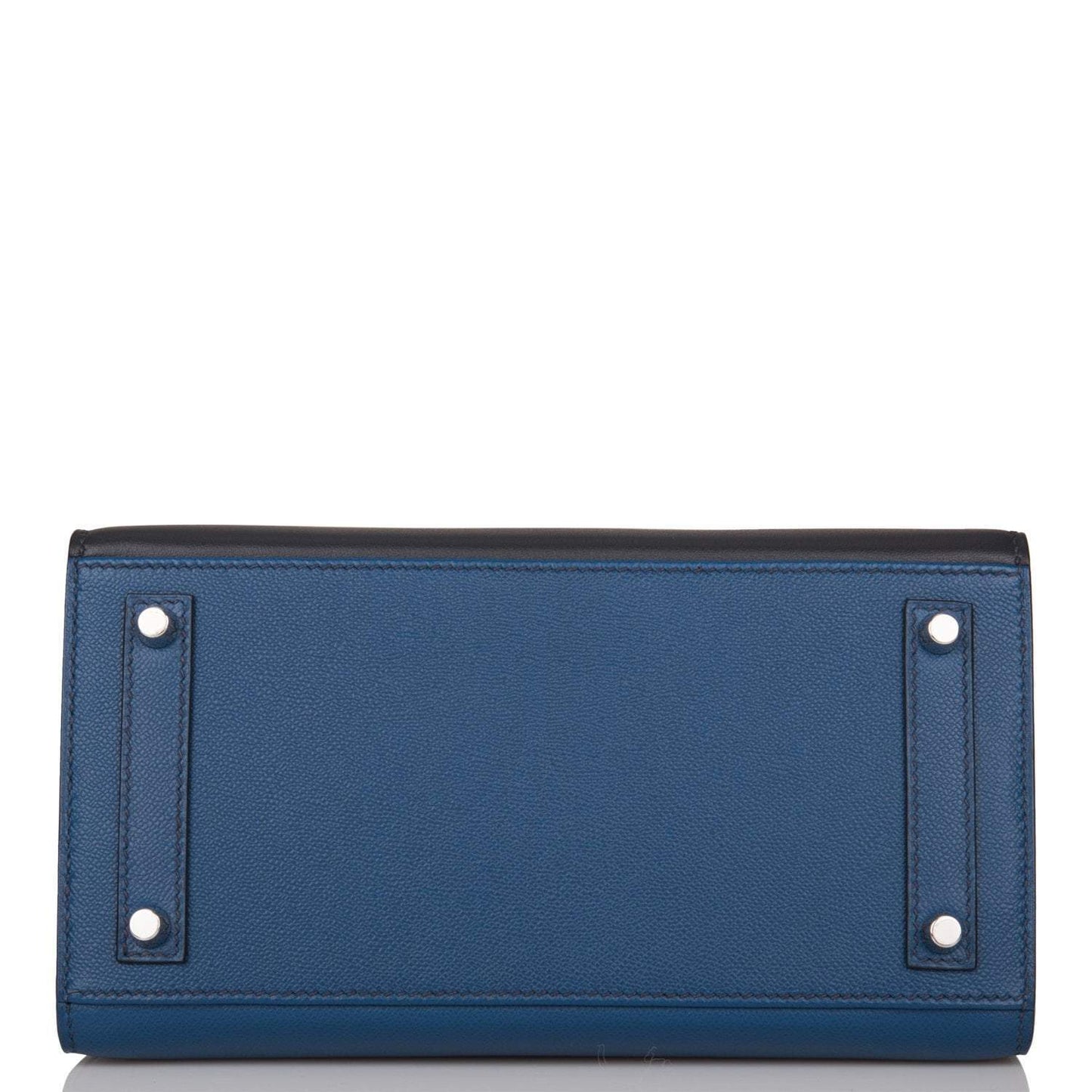 Hermes Bleu Sac Birkin Faubourg 20cm Palladium Hardware