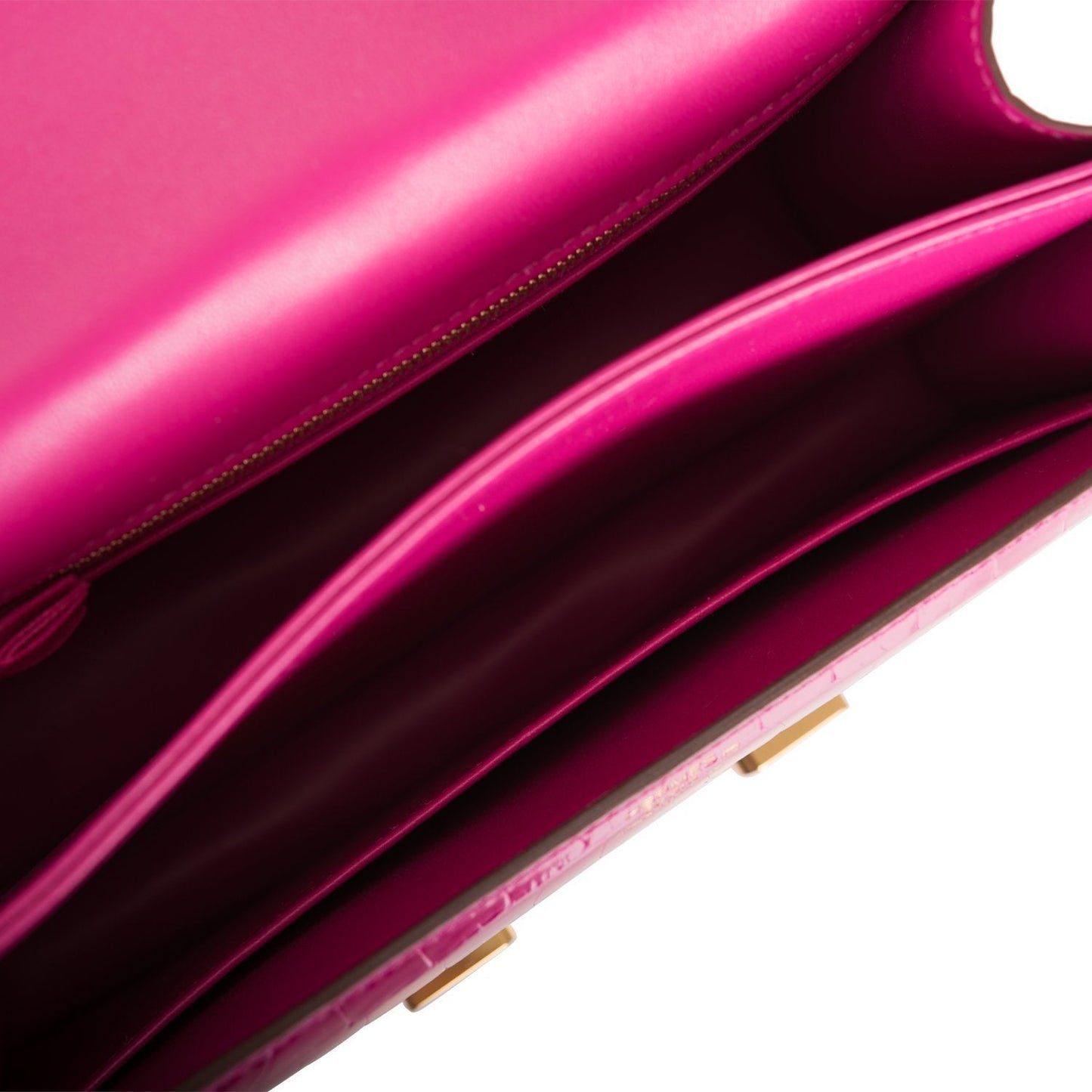 Hermes Constance 24 Rose Scheherazade Alligator