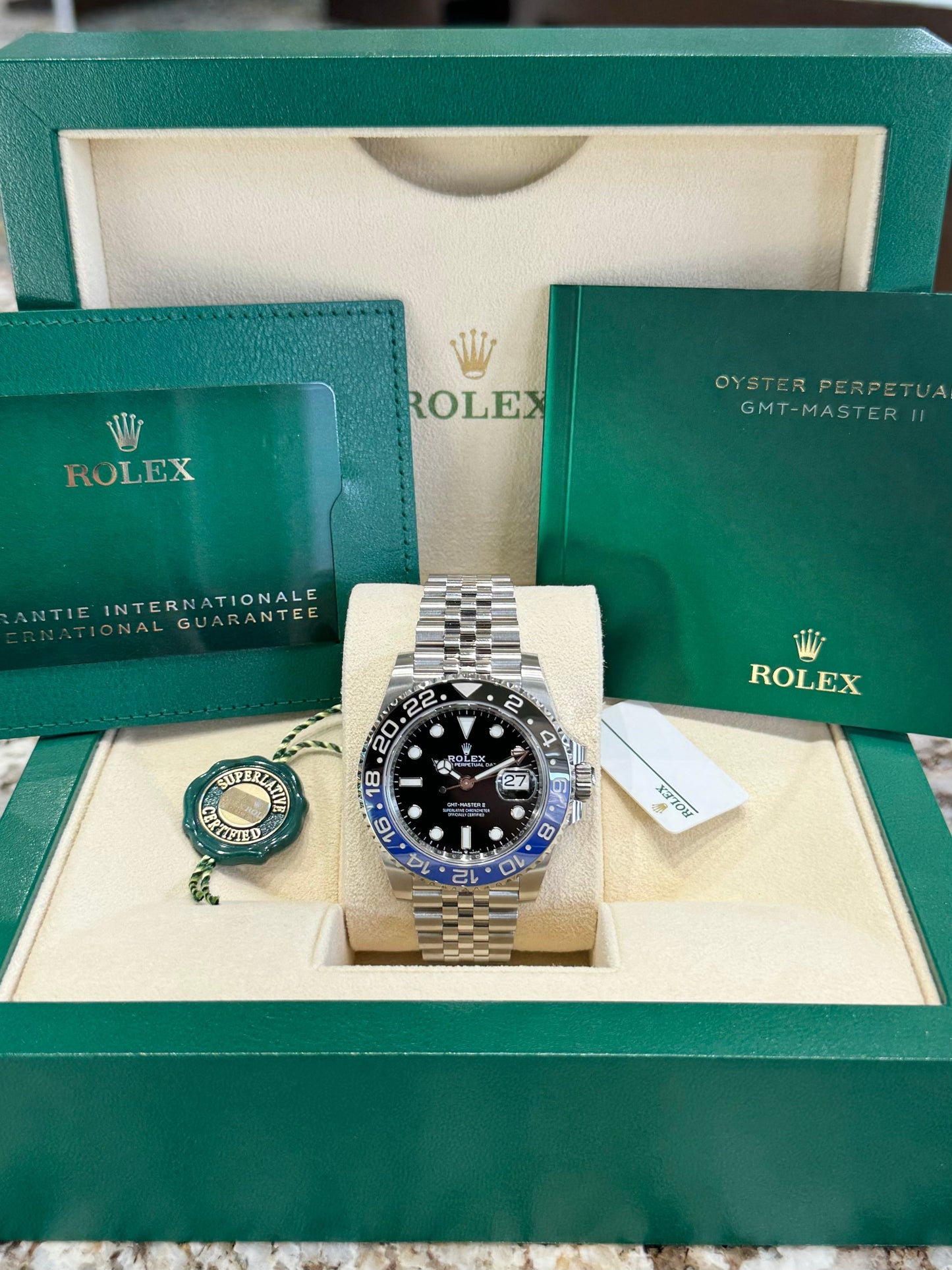 Rolex GMT-Master II 40 126710BLNR Black Dial Watch