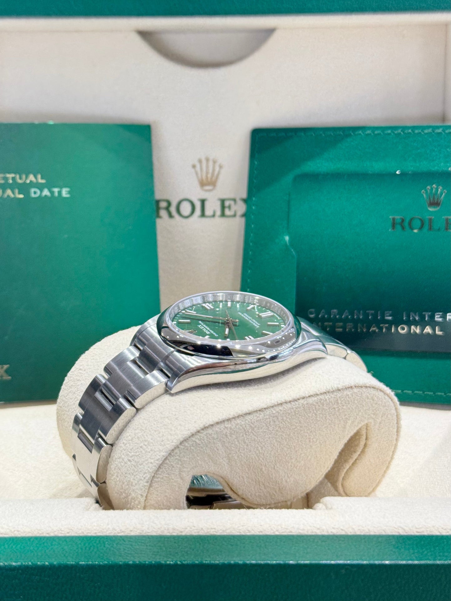 Rolex Oyster Perpetual 36 126000 Green Dial Watch