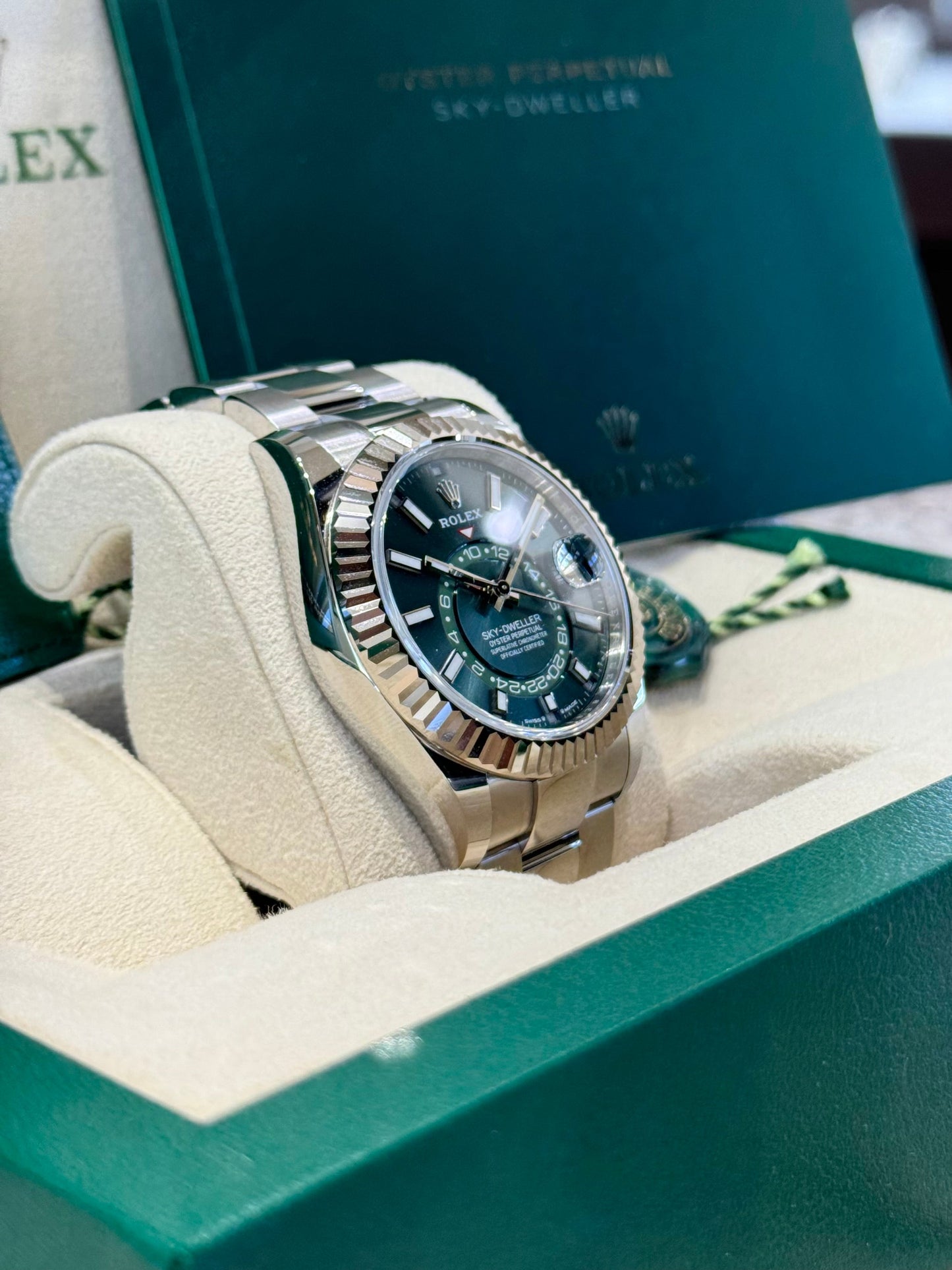 Rolex Sky-Dweller 42 336934 Mint Green Dial Watch