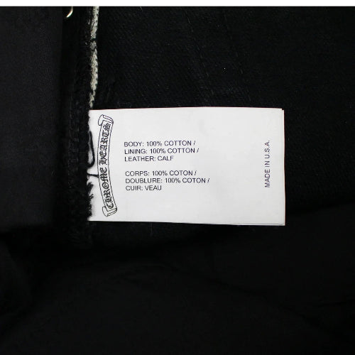 Chrome Hearts Green & Leopard Cross Patch Jeans