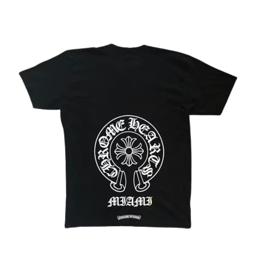 Chrome Hearts Miami Exclusive Horse Shoe Logo Pocket T-Shirt - Black