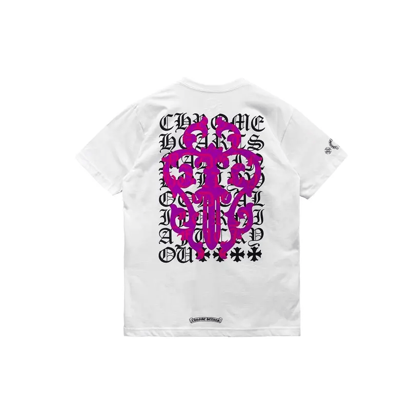 Chrome Hearts Script Dagger Logo Short Sleeve T Shirt