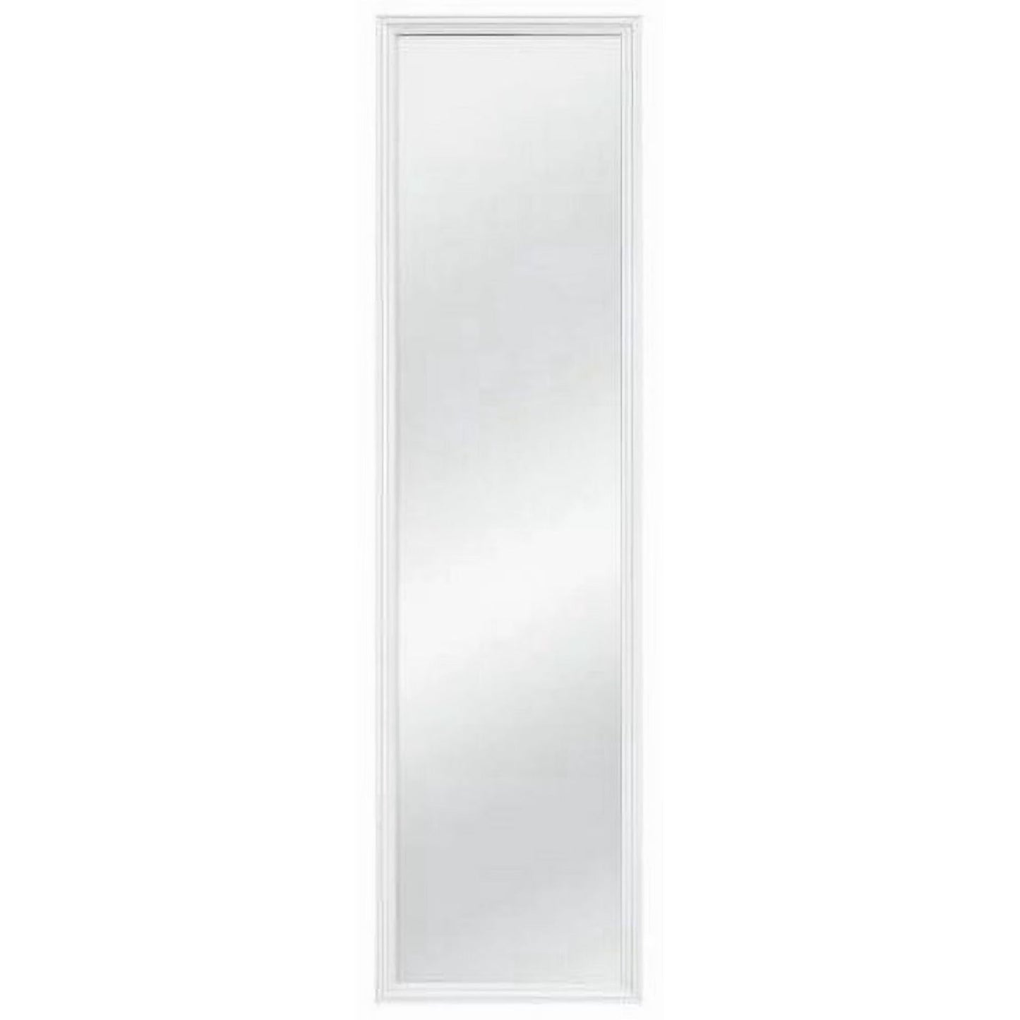Zeesh Maison 13"x49" Modern Rectangular Full-Length Wall Mirror - Classic White