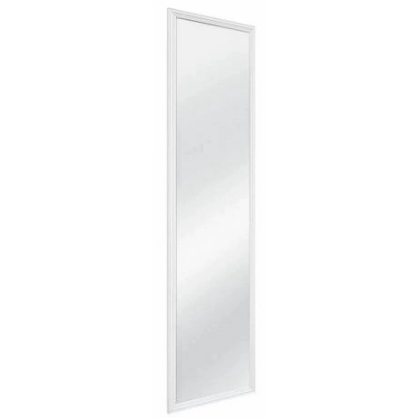 Zeesh Maison 13"x49" Modern Rectangular Full-Length Wall Mirror - Classic White
