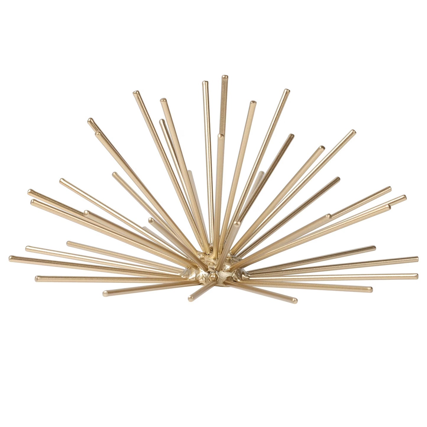 Zeesh Maison 8" Satin Gold Burst Metal Sculpture - Tabletop or Wall Decor