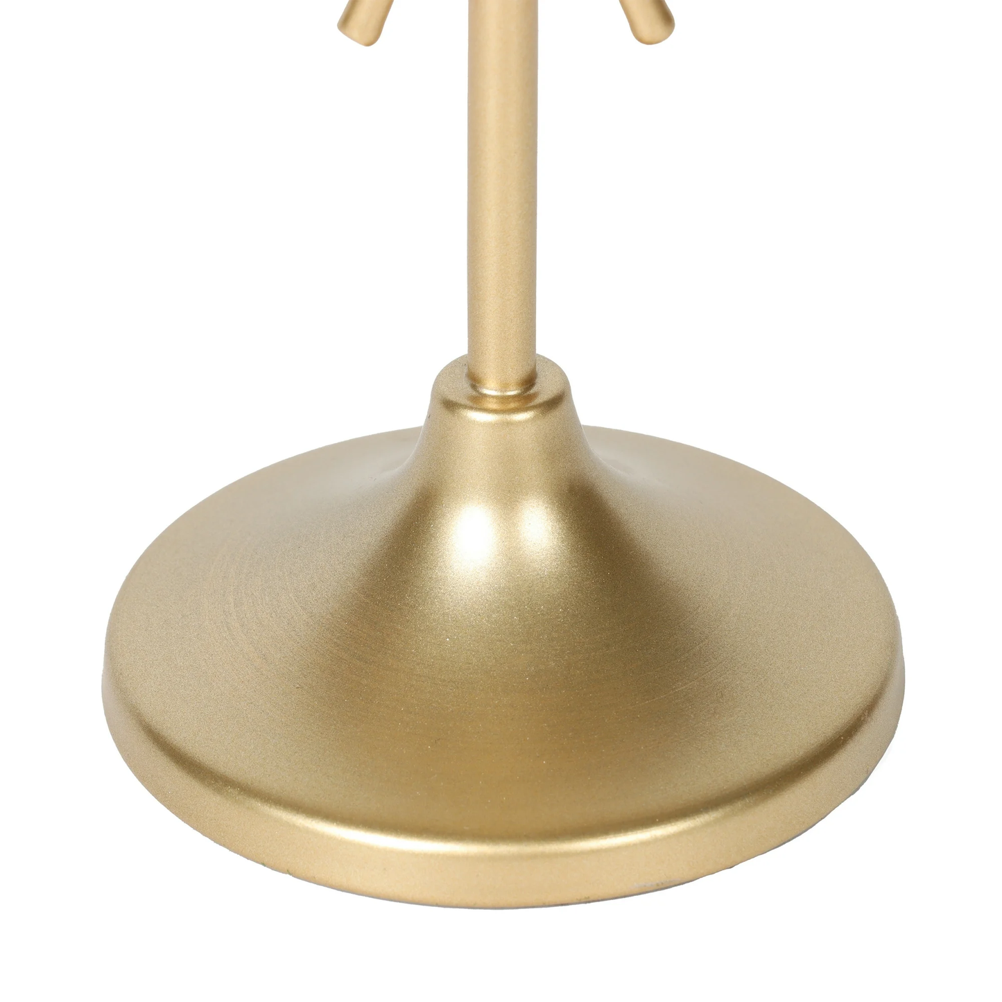Zeesh Maison Antique Gold Bow Taper Candleholder - 6" Metal Tabletop Decor